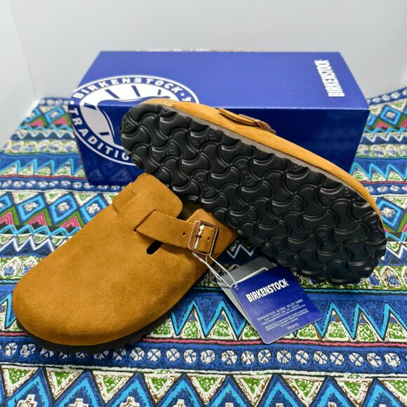 🌟POSH FRESH🌟 Women's Mink Suede Birkenstock Boston Shoes - Narrow Fit - Picture 3 of 5